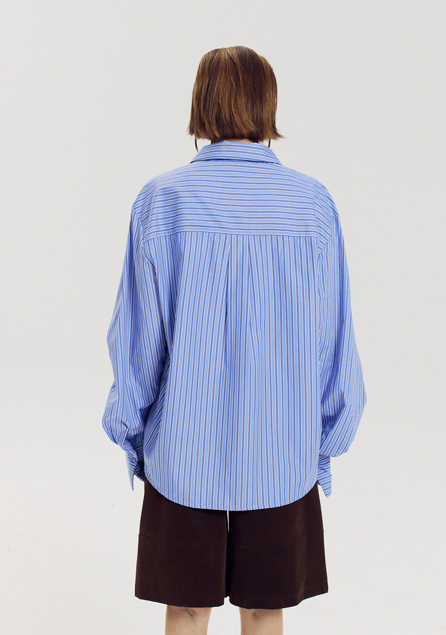 Harper and Yve Ted Blouse Blue Stripe