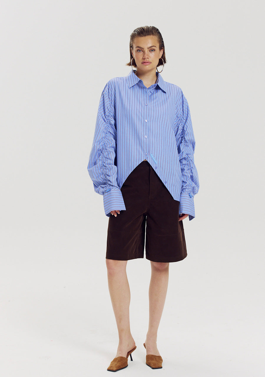 Harper and Yve Ted Blouse Blue Stripe