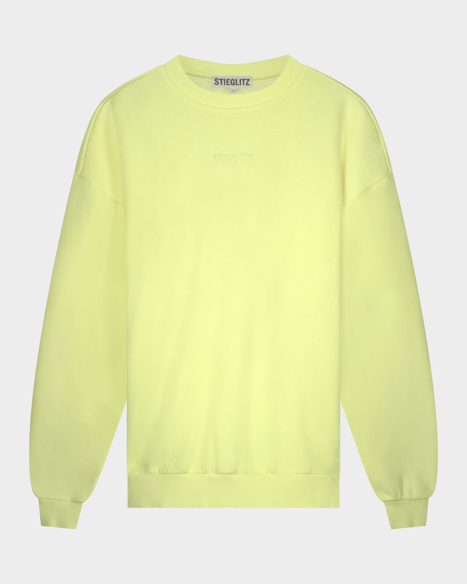 STIEGLITZ basic gele SWEATER – OVERSIZED TRUI
