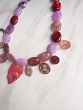 Load image into Gallery viewer, LACHA STUDIO Exclusives - ketting Celestial Heart Paars/Bordeaux
