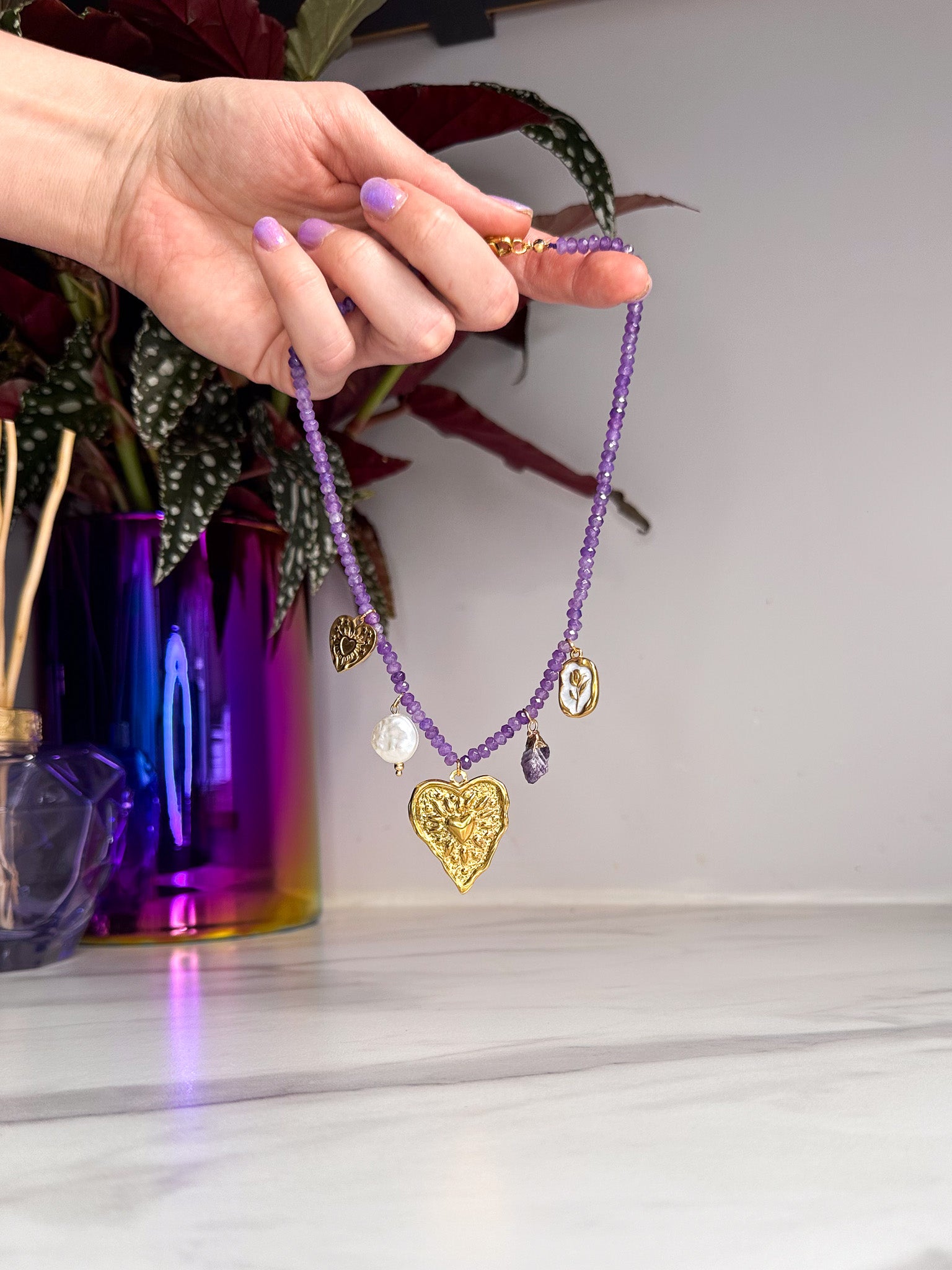 LACHA STUDIO Exclusives – Ketting Alchemist’s Garden paars