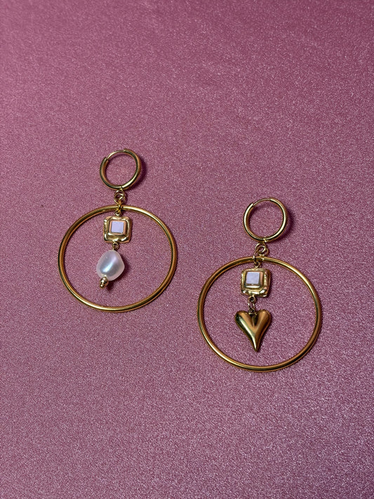 LACHA STUDIO Exclusives - "Forbidden Love" earring deluxe pearl