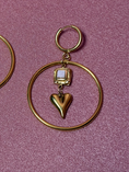 Load image into Gallery viewer, LACHA STUDIO Exclusives - "Forbidden Love" earring deluxe heart
