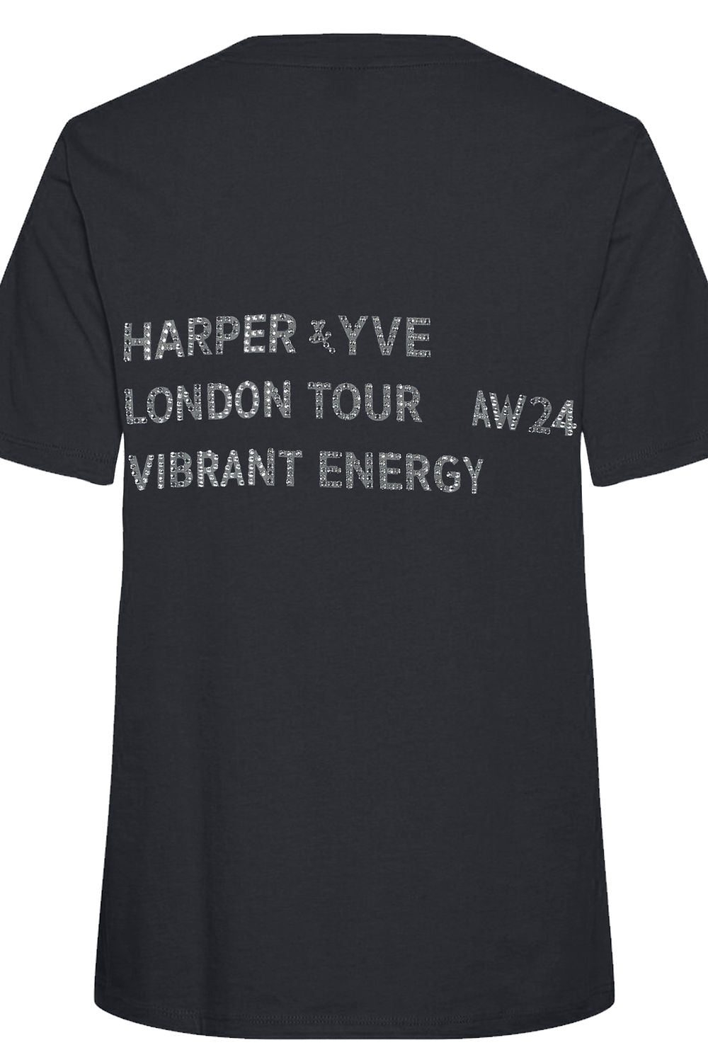 Harper & Yve - Vibrant Energy T-shirt Zwart