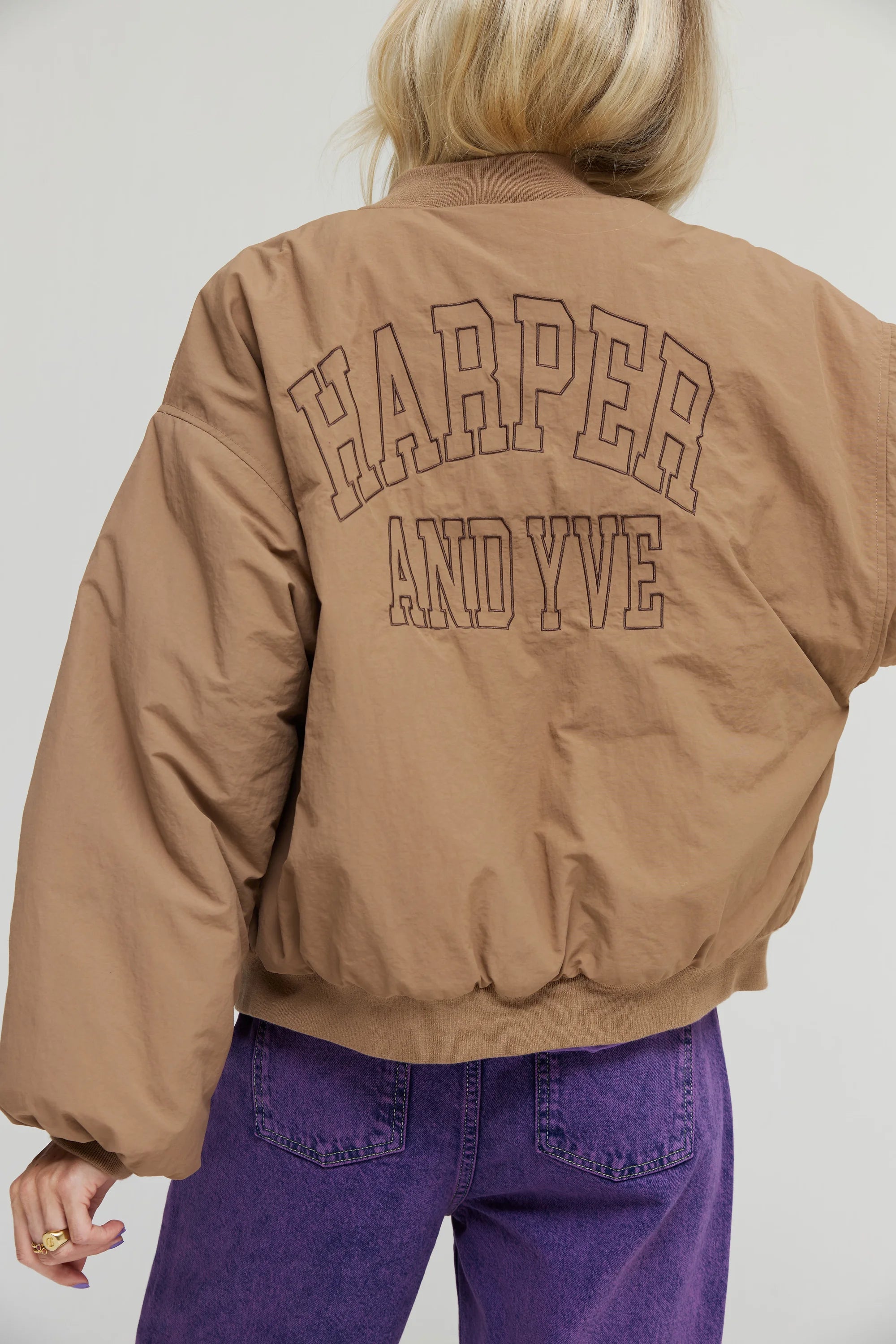 Harper & Yve Nora Bomber Jacket Bruin