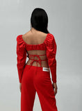 Load image into Gallery viewer, Laagam - Brigitte Blouse Red
