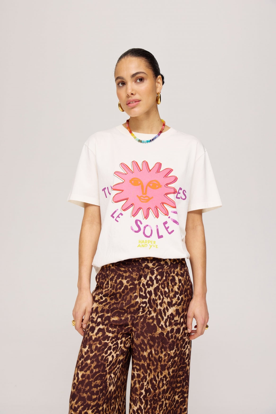 Harper & Yve Le Soleil Tshirt wit