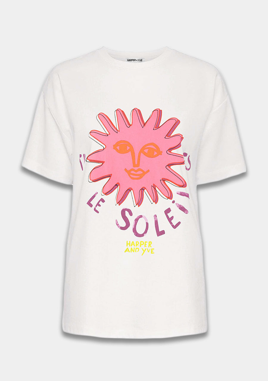 Harper & Yve Le Soleil Tshirt wit