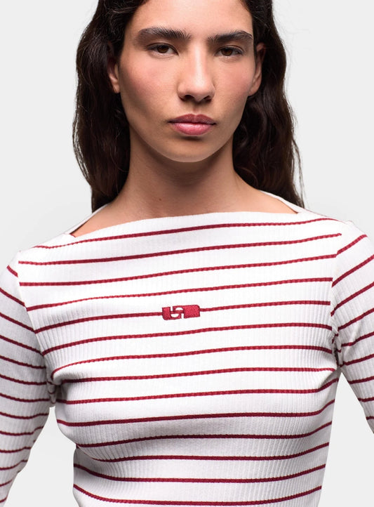 Laagam Emory Rood Gestreept Longsleeve