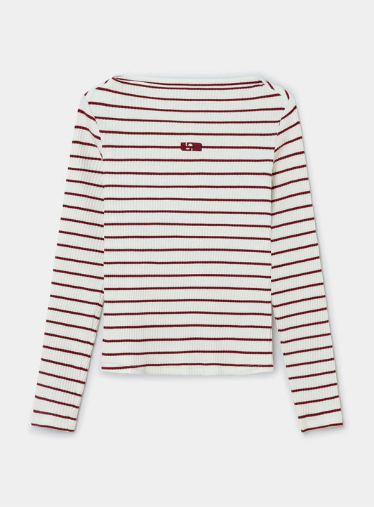 Laagam Emory Rood Gestreept Longsleeve