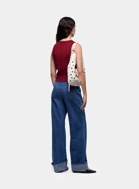 Laagam Logo Tank Top Burgundy