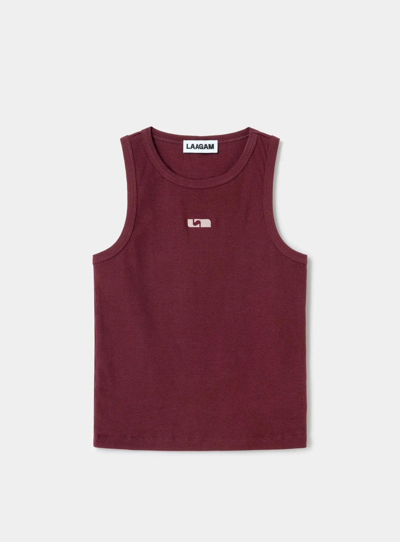 Laagam Logo Tank Top Burgundy