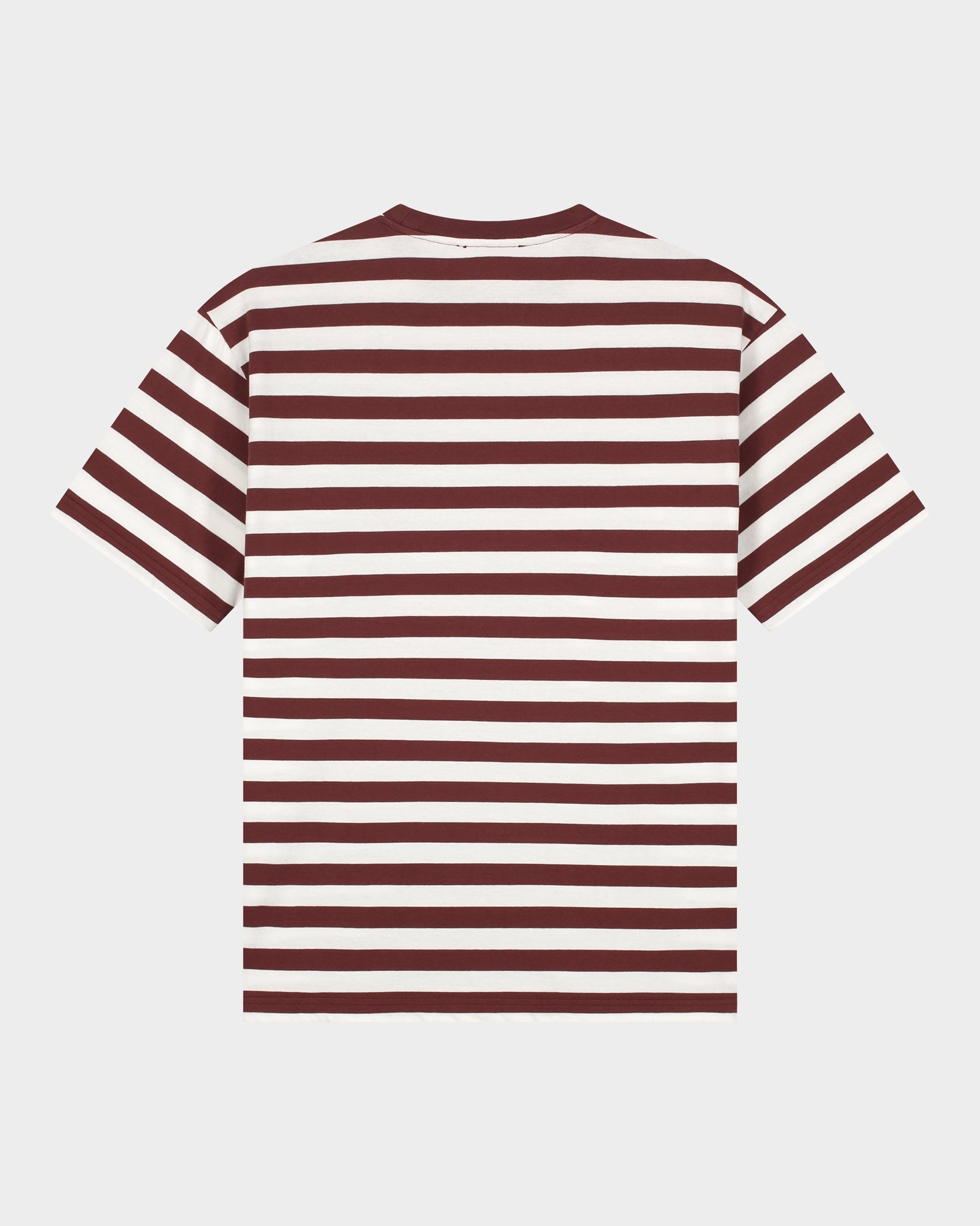 Stieglitz Jovita Bruin Gestreept T-shirt - Super Oversized