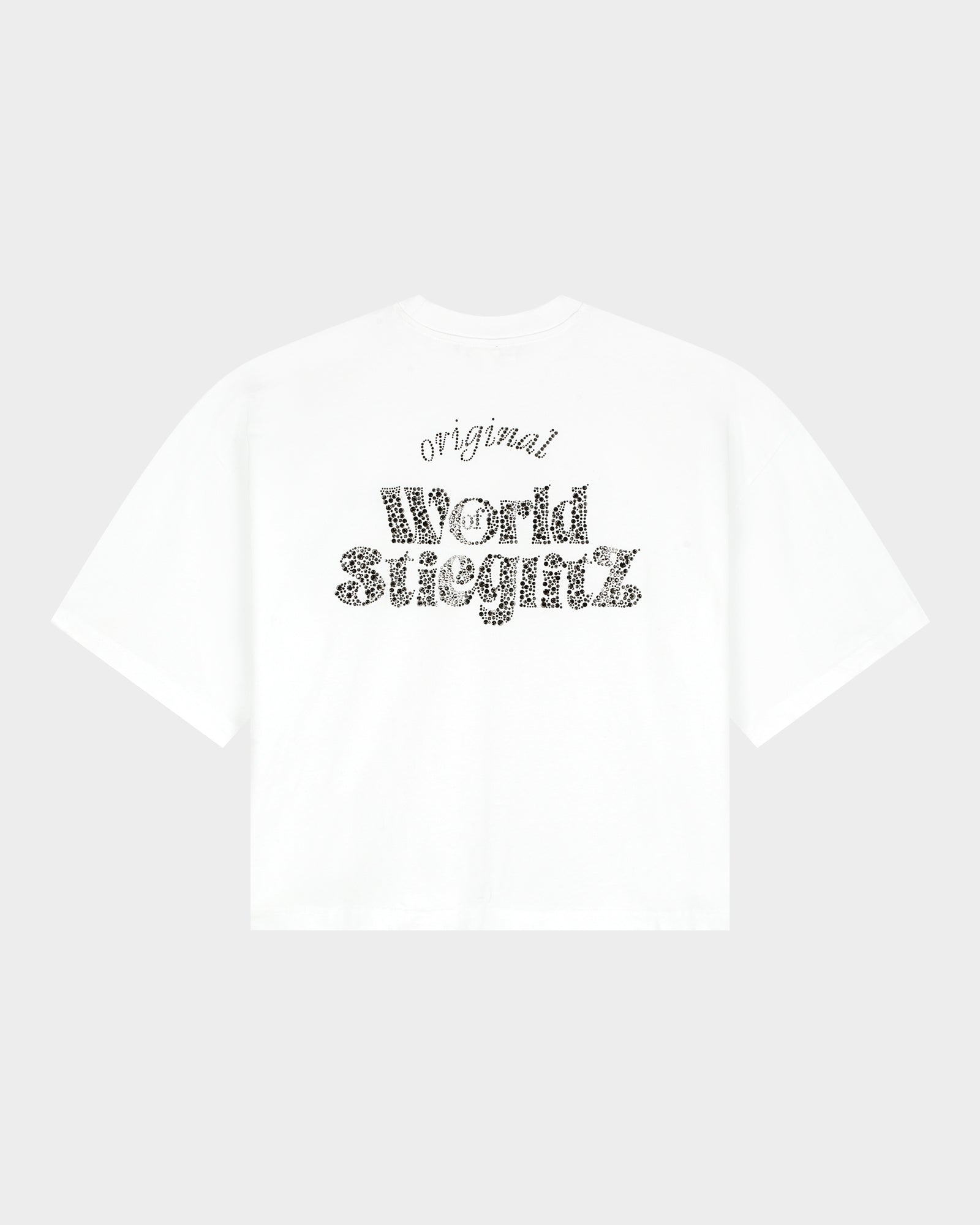 Stieglitz World of Stieg Boxy T-shirt - Oversized met rhinestones