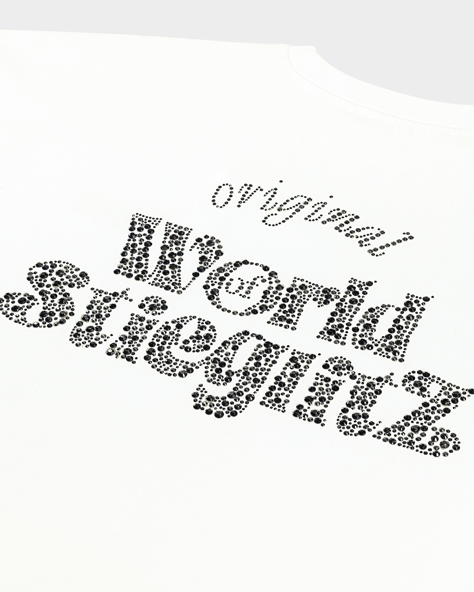 Stieglitz World of Stieg Boxy T-shirt - Oversized met rhinestones