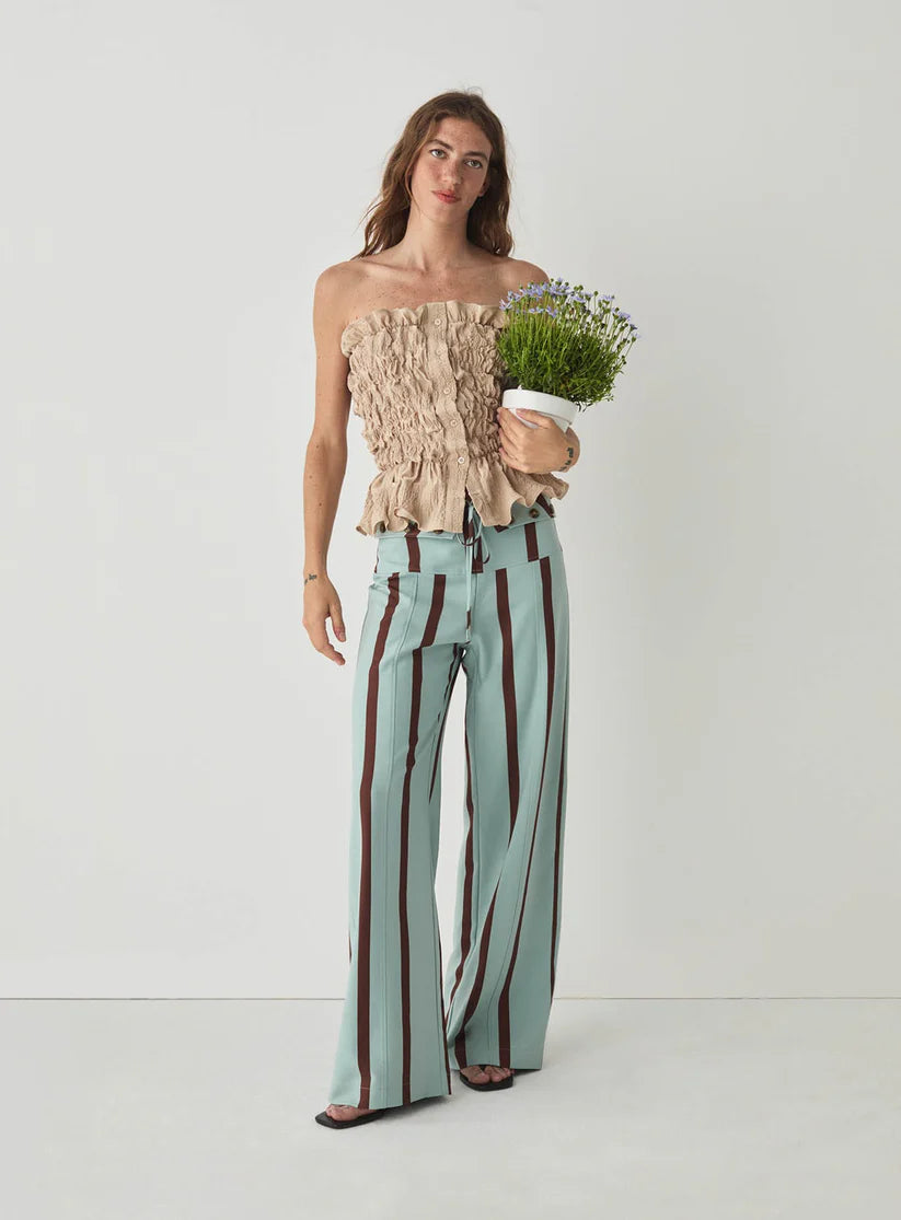 Laagam - Susan Strapless Sand Top - Super stretch