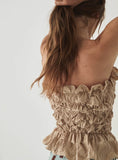Load image into Gallery viewer, Laagam - Susan Strapless Sand Top - Super stretch
