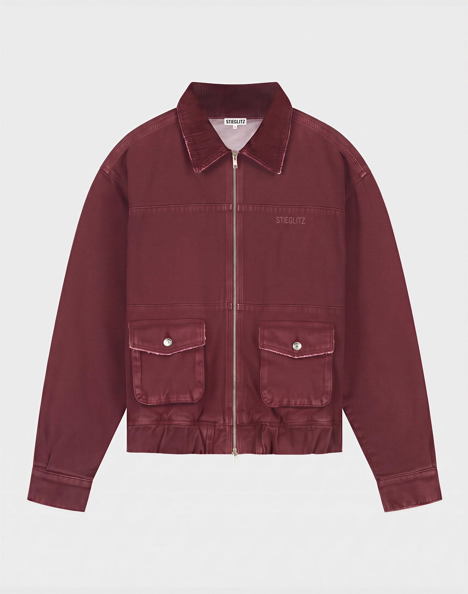 Stieglitz - Gianna Denim Bomber Jacket Burgundy