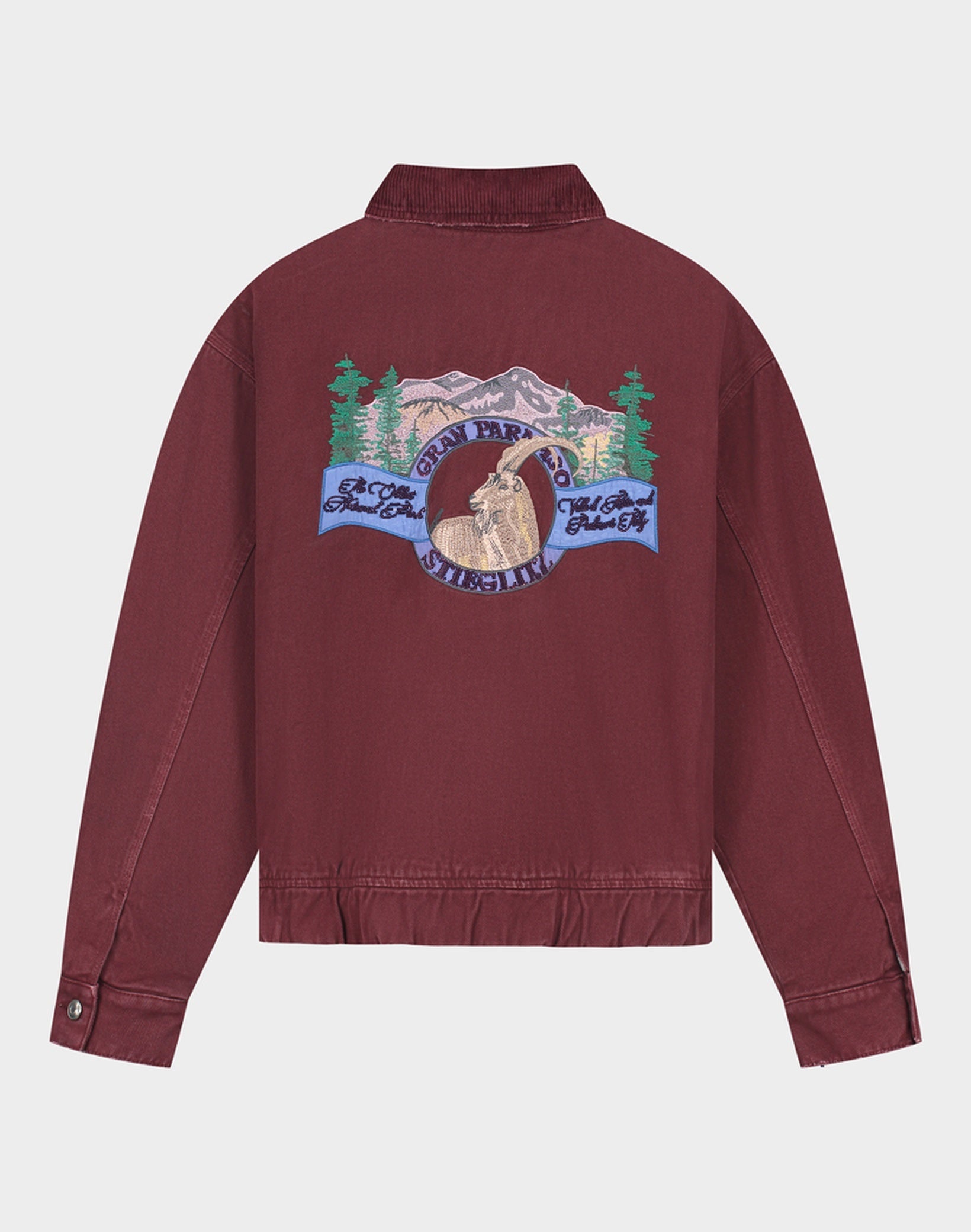 Stieglitz - Gianna Denim Bomber Jacket Burgundy