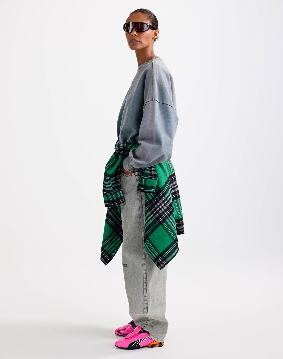 Stieglitz Basic Worn Out Sweater Oversized - Grijs