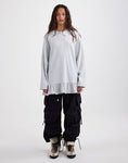 Load image into Gallery viewer, Stieglitz Brisa Skate Longsleeve met Ruffle - Grijs - Valt heel groot
