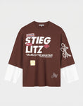 Load image into Gallery viewer, PRE ORDER - 
Stieglitz Daria Skate Double Longsleeve Bruin - Valt heel groot
