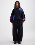 Load image into Gallery viewer, Stieglitz Nero Oversized Sweater met borduursel zwart
