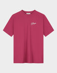 Load image into Gallery viewer, Stieglitz Renzo Oversized T-shirt - met Zwanenprint - Rood - Valt heel ruim
