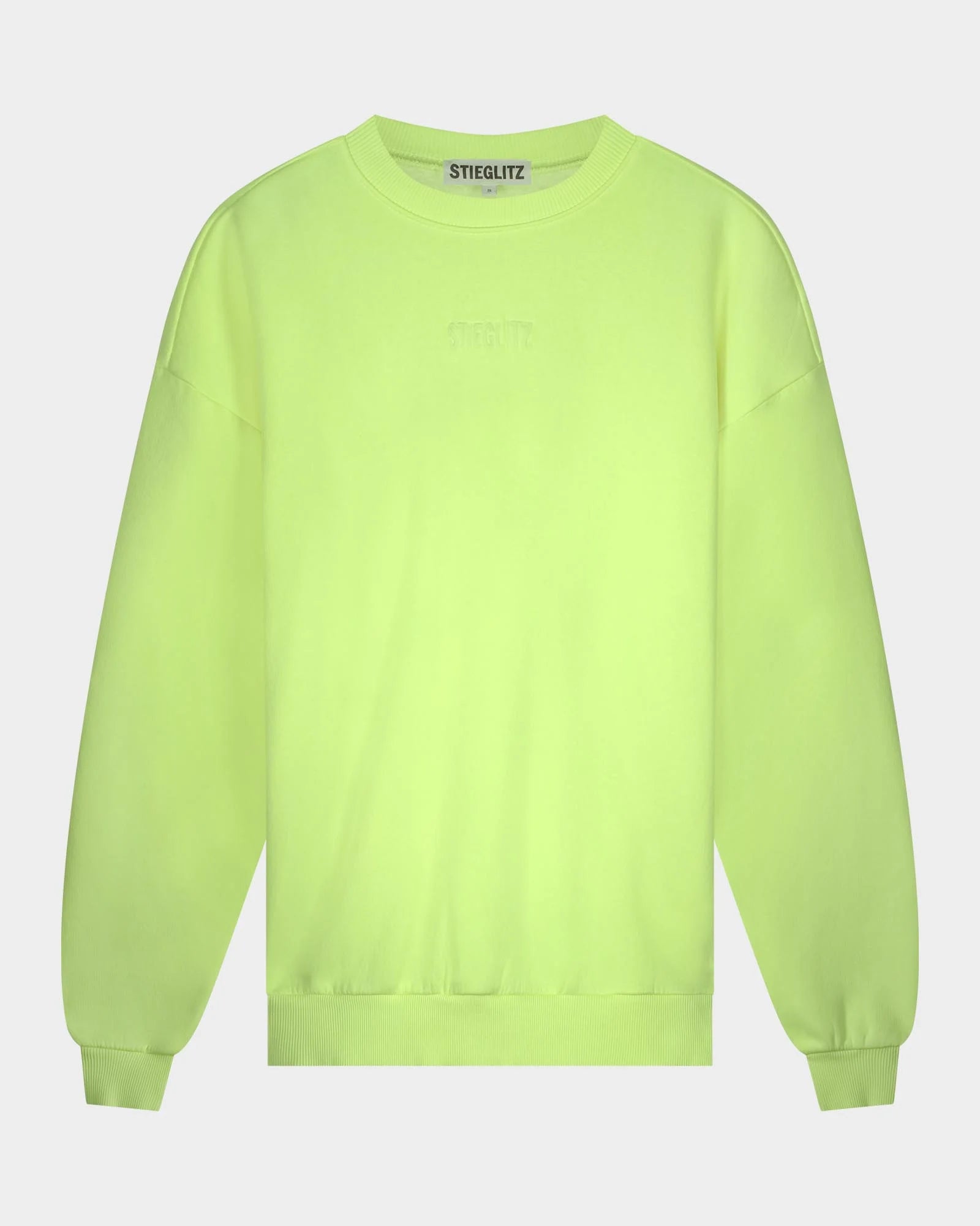 STIEGLITZ BASIC WORN OUT SWEATER – NEON GELE TRUI