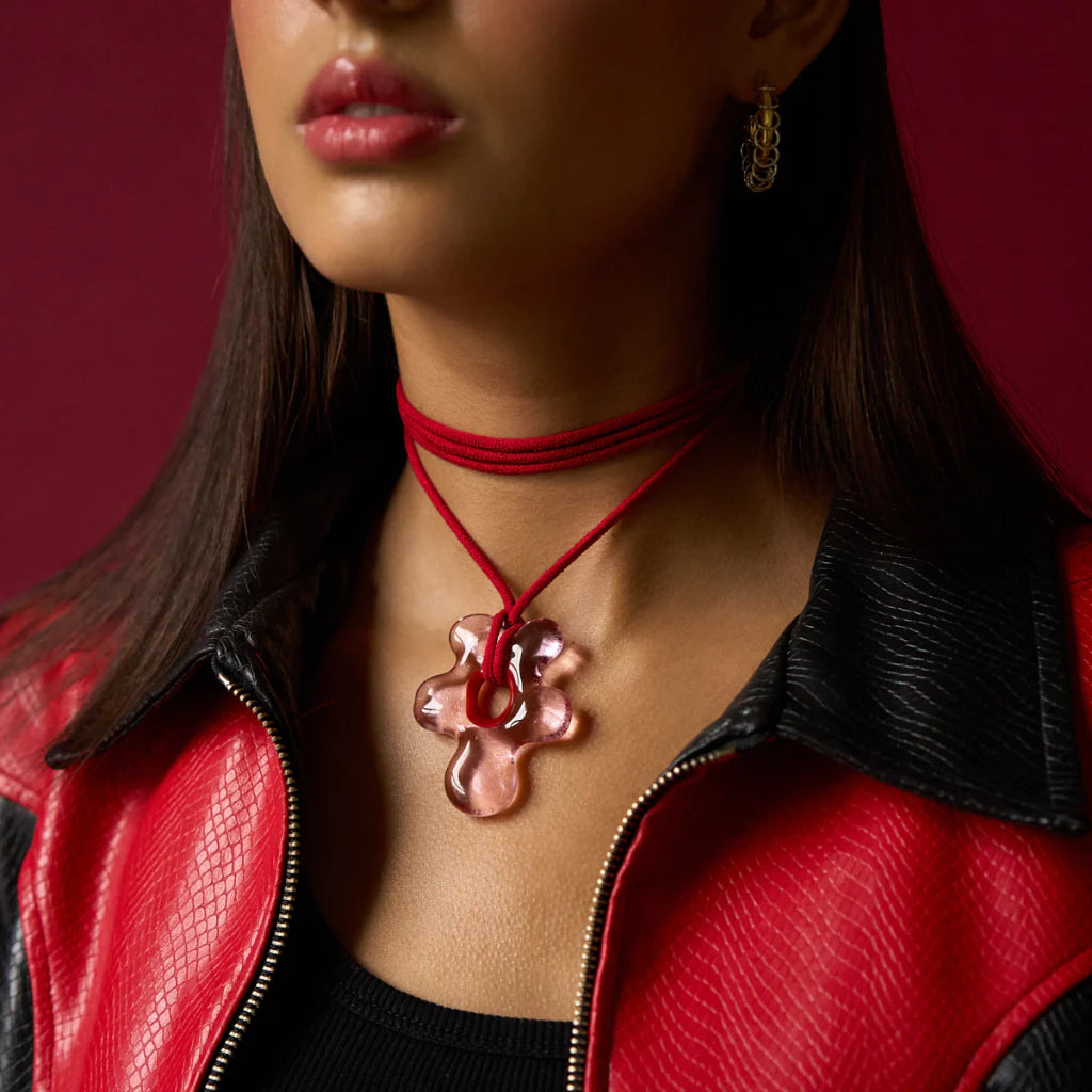 Babs The Label - Wild Bloom Necklace Red