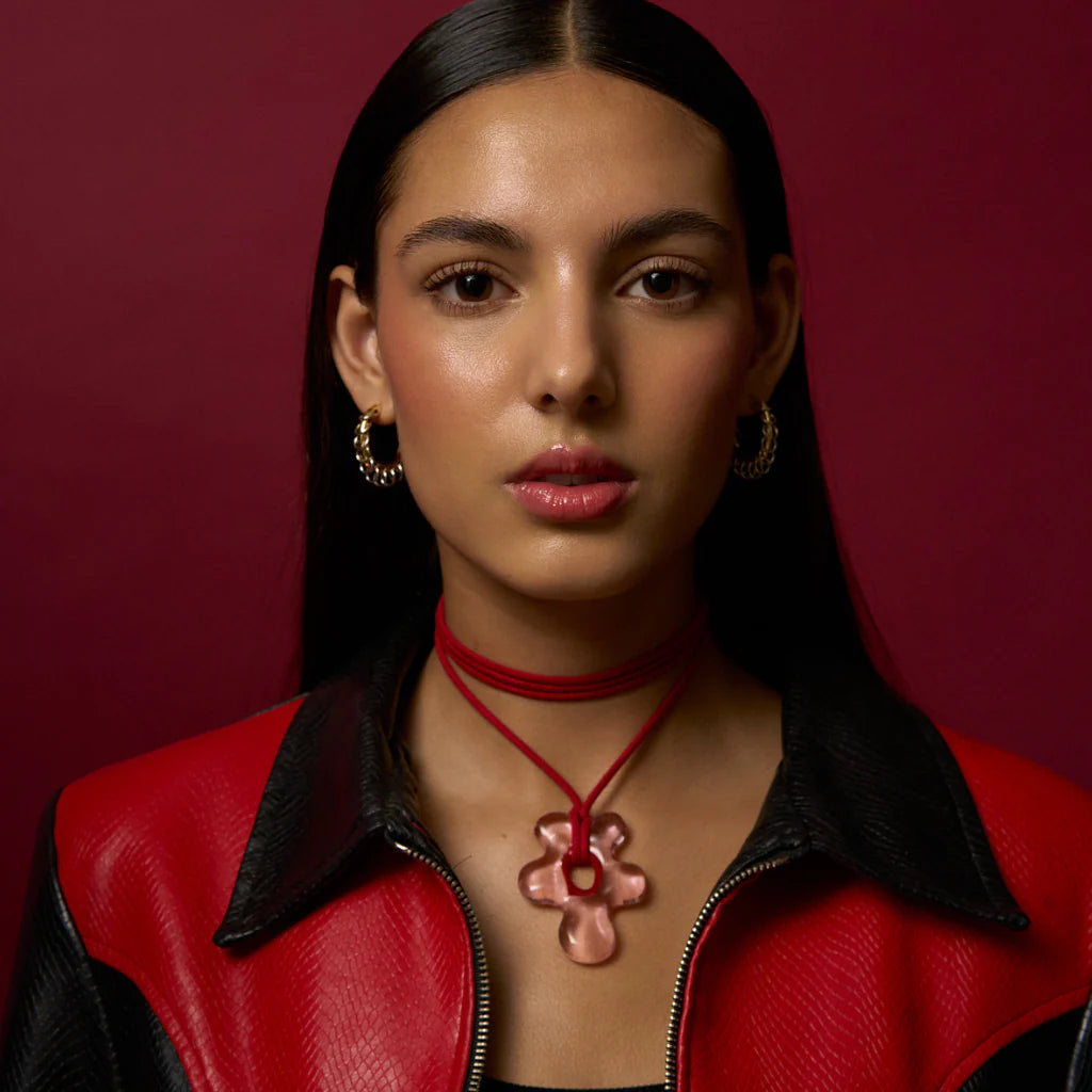 Babs The Label - Wild Bloom Necklace Red