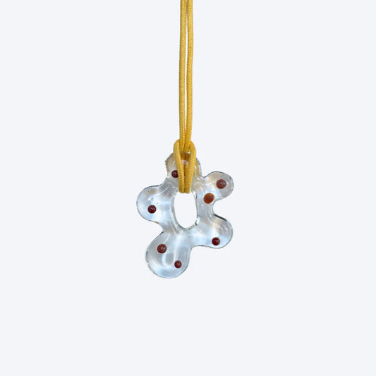 Babs The Label - Dotted Wild Bloom Necklace Yellow