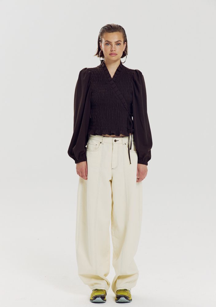 Harper and Yve Debby Overslag Blouse Bruin