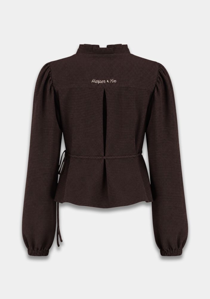 Harper and Yve Debby Overslag Blouse Bruin
