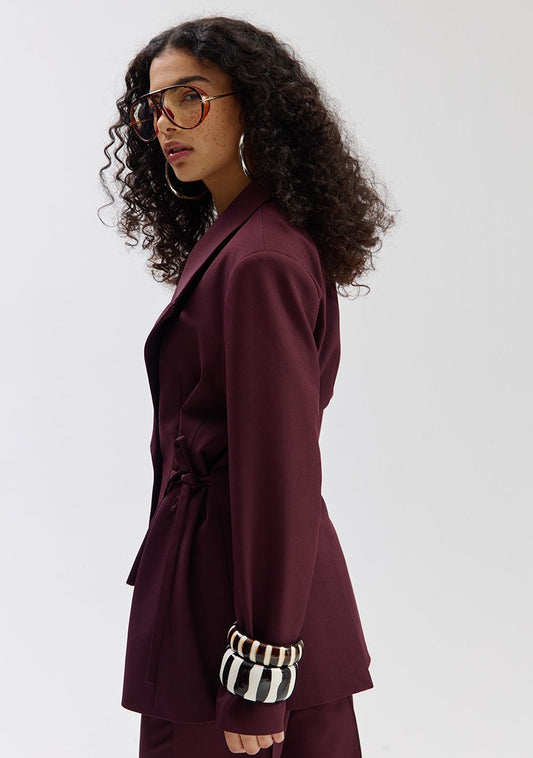 Harper and Yve Anina Burgundy Blazer met Strikjes