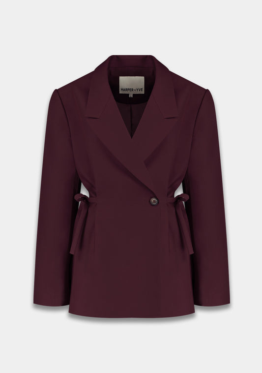 Harper and Yve Anina Burgundy Blazer met Strikjes