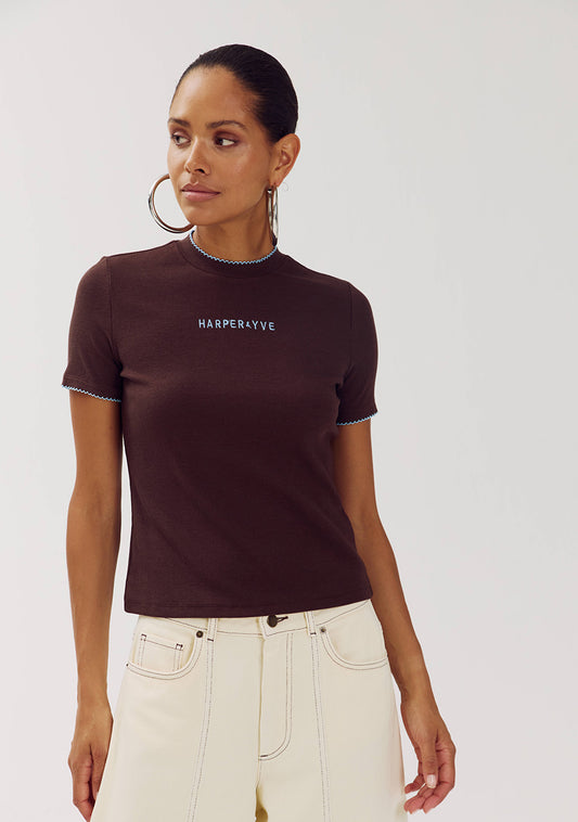 Harper & Yve Cammy Tshirt babytee bruin