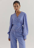 Load image into Gallery viewer, Harper and Yve Coby Kanten Blouse lichtblauw
