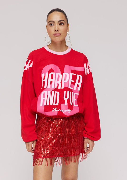 Harper & Yve How We party trui rood