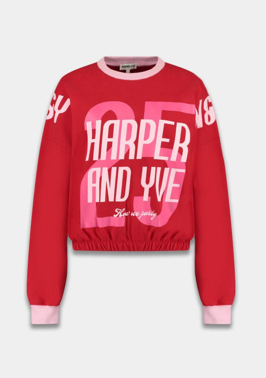 Harper & Yve How We party trui rood