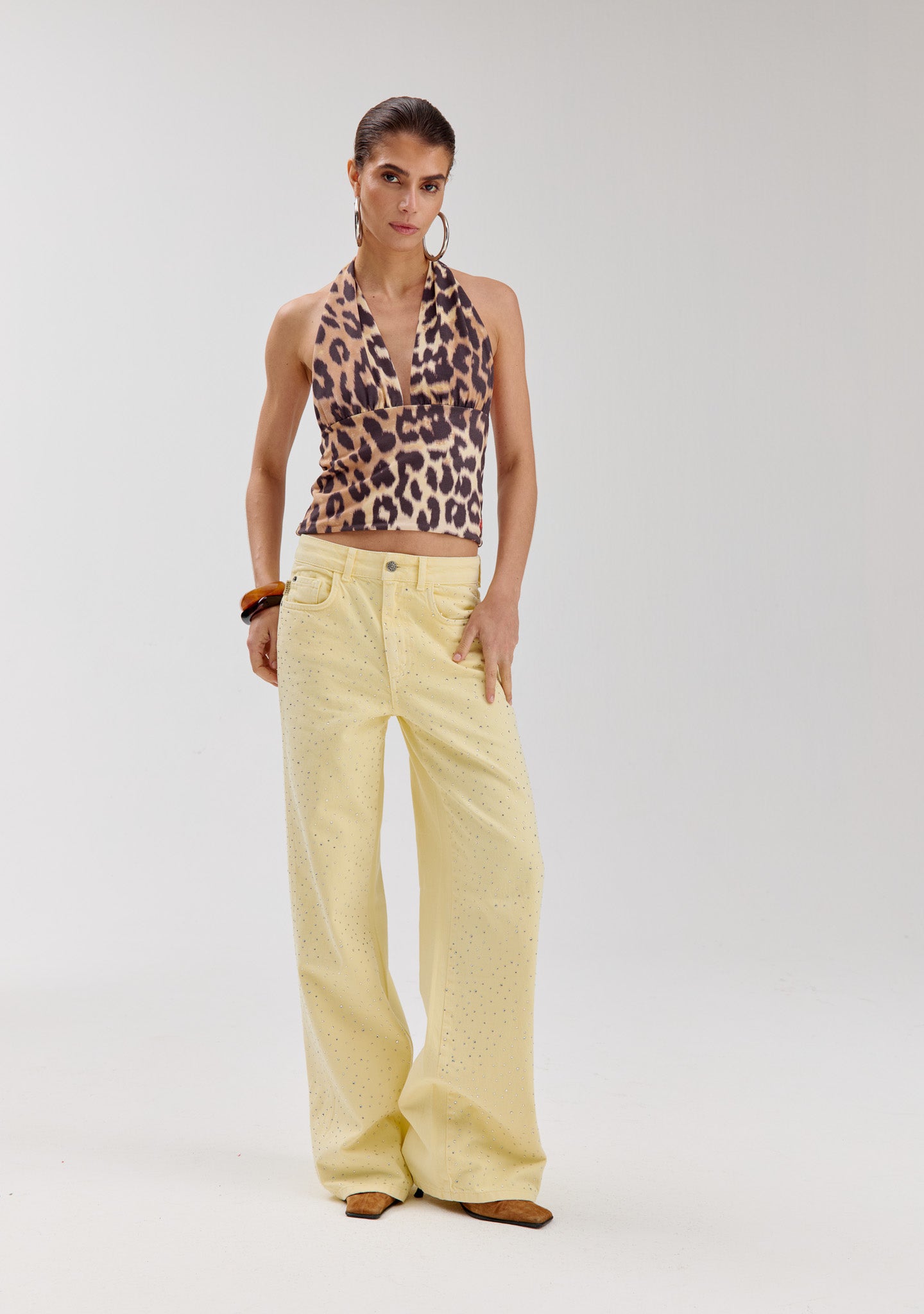 Harper & Yve Mayra Gele glitterbroek