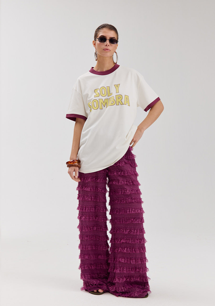 Harper & Yve Lo pants cassis