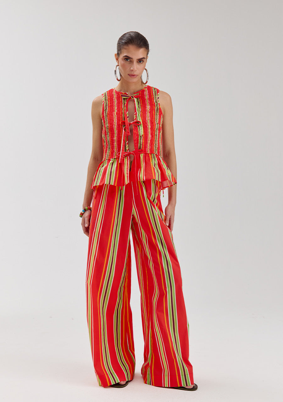 Harper and Yve - Meike broek wide leg Stripe