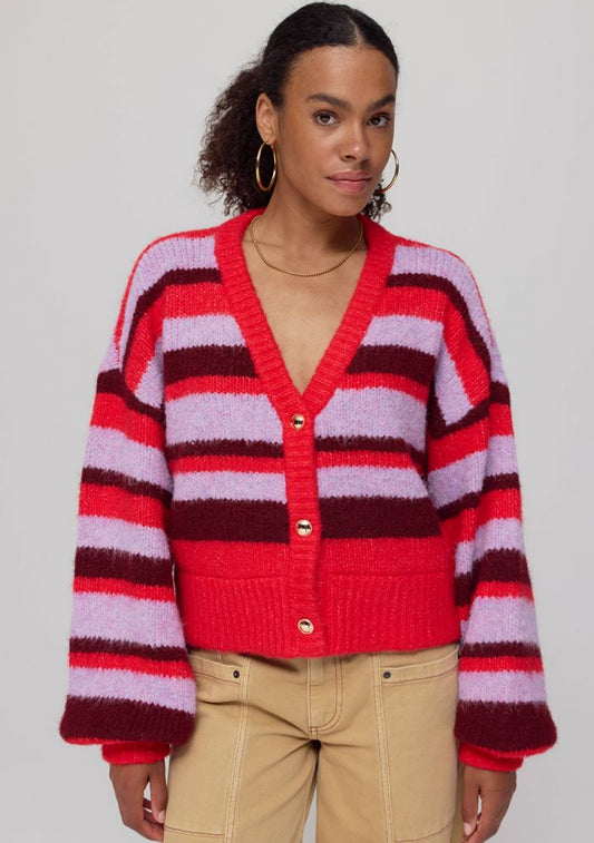 Harper & Yve Noor Vest Gestreept Lila Love
