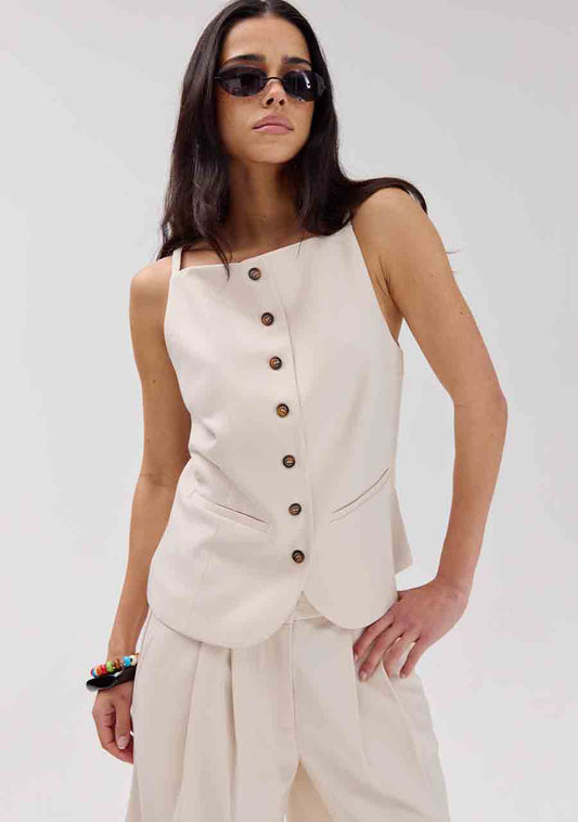 Harper and Yve - Rey Gilet Ecru