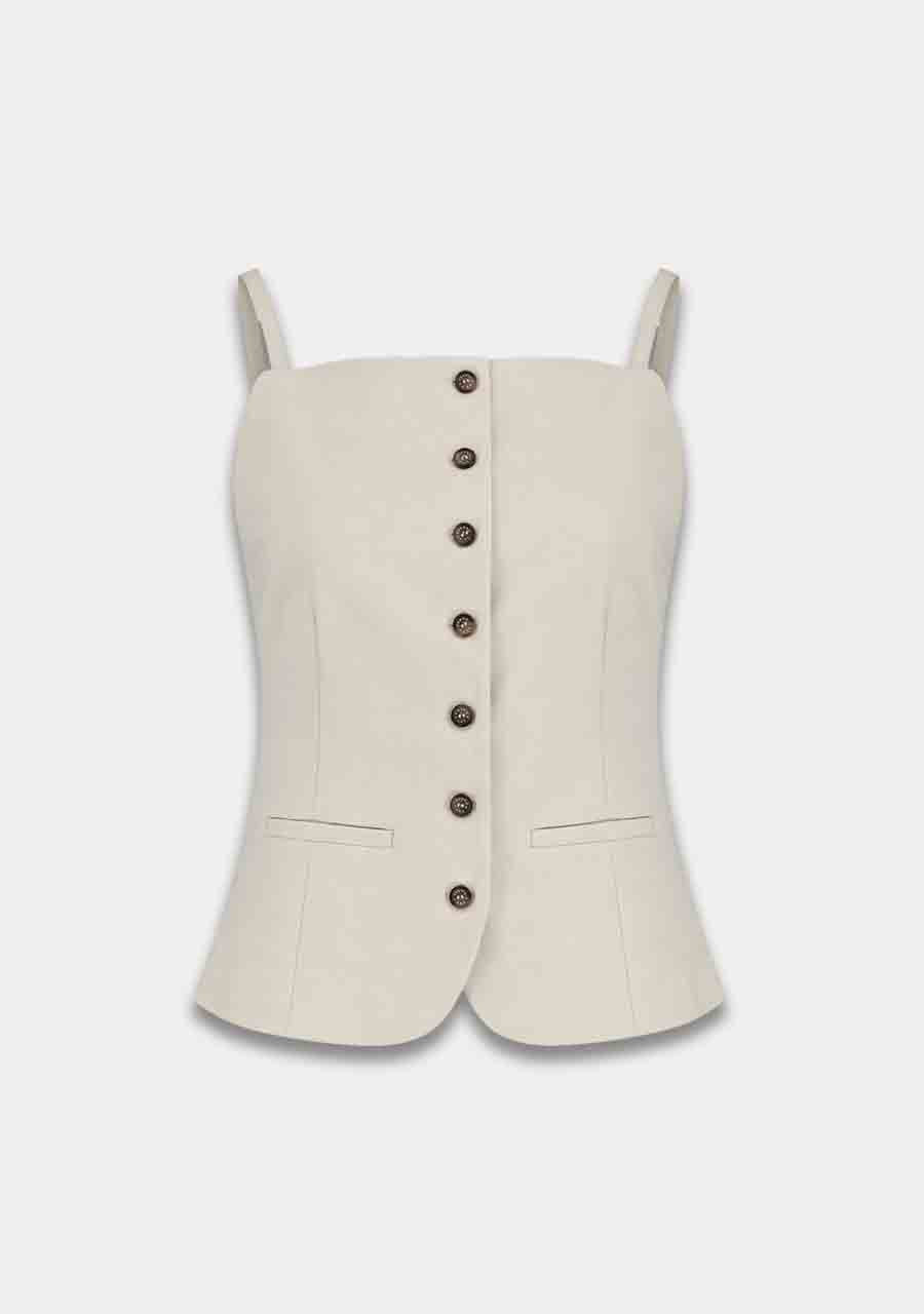 Harper and Yve - Rey Gilet Ecru
