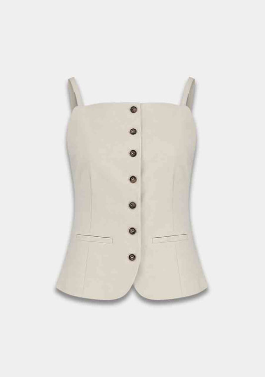 Harper and Yve - Rey Gilet Ecru