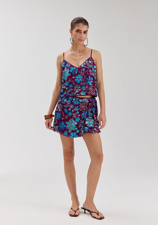 Harper and Yve Romy Skort Cassis