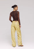 Load image into Gallery viewer, Harper and Yve - Sally Faux Leather Broek Yellow Mellow
