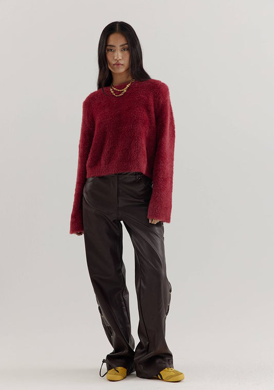 Harper and Yve - Sally Faux Leather Broek